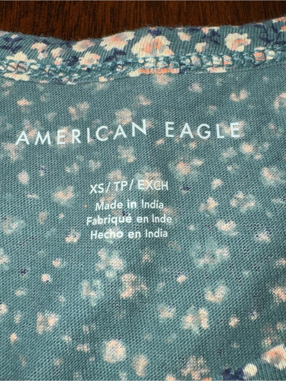 American Eagle Baby Doll Peplum Green Floral Tank Top Size XS - Picture 2 of 4
